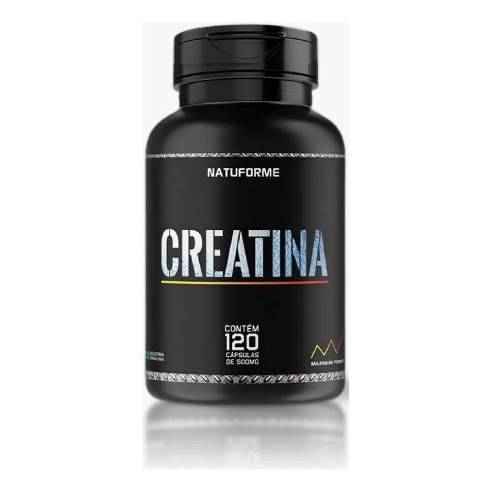 2X Creatina Monohidratada 120 Cápsulas Natuforme Ganho De Fo