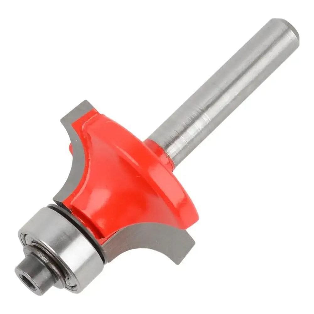 2X Fresa Tupia 28,6Mm Quebra Canto Redondo Raio 9,5Mm Haste