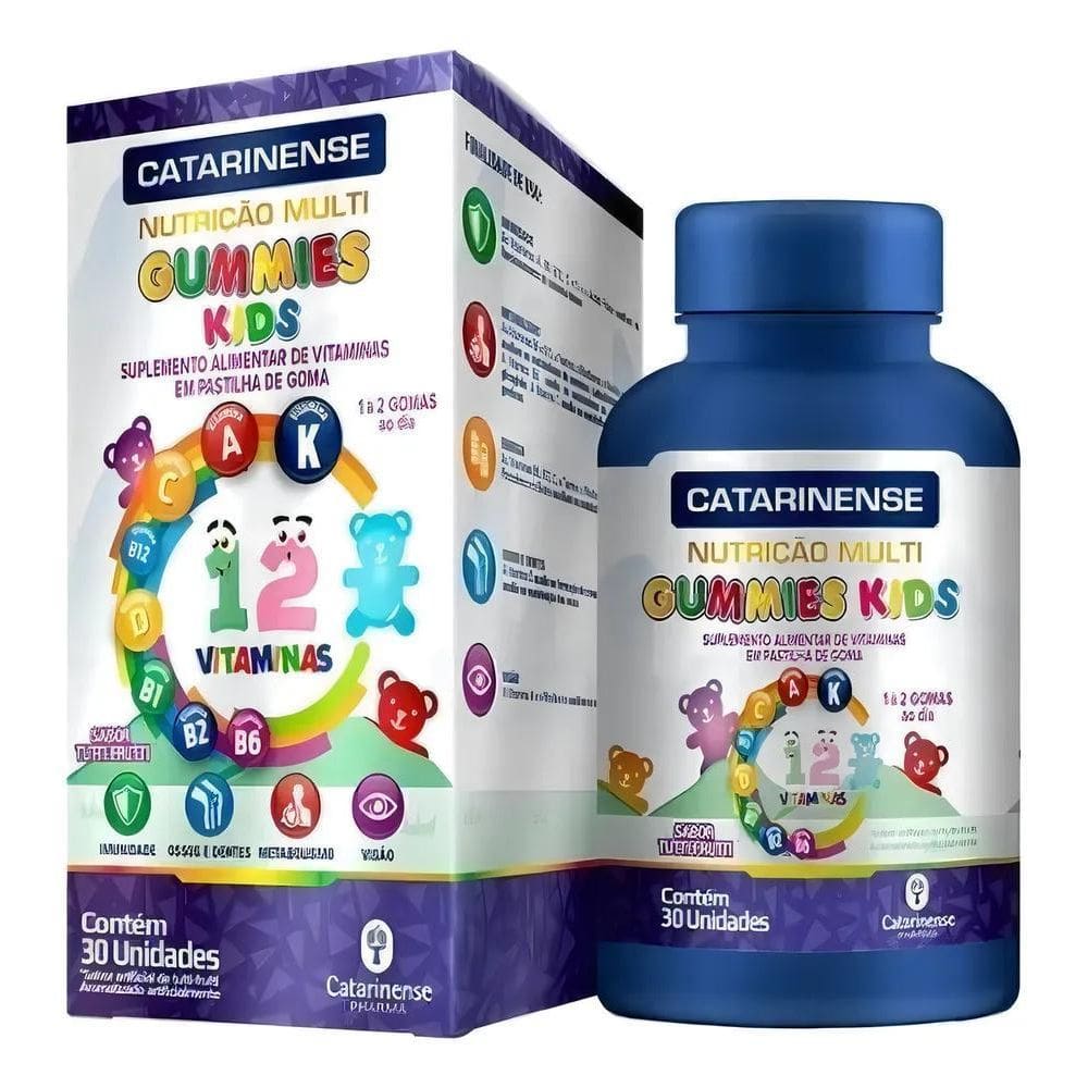 2X Multi Polivitaminico Gummies Kids Gomas 30Un - Catarinens