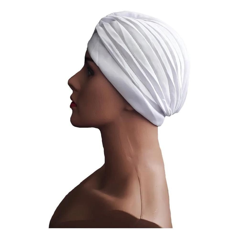 2X Turbante Feminino Tipo Indiano Touca Inteiro Fechado Cor