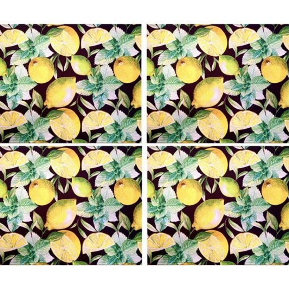 Kit 4 Jogos Americanos Pomar Limão Siciliano Da Charlô