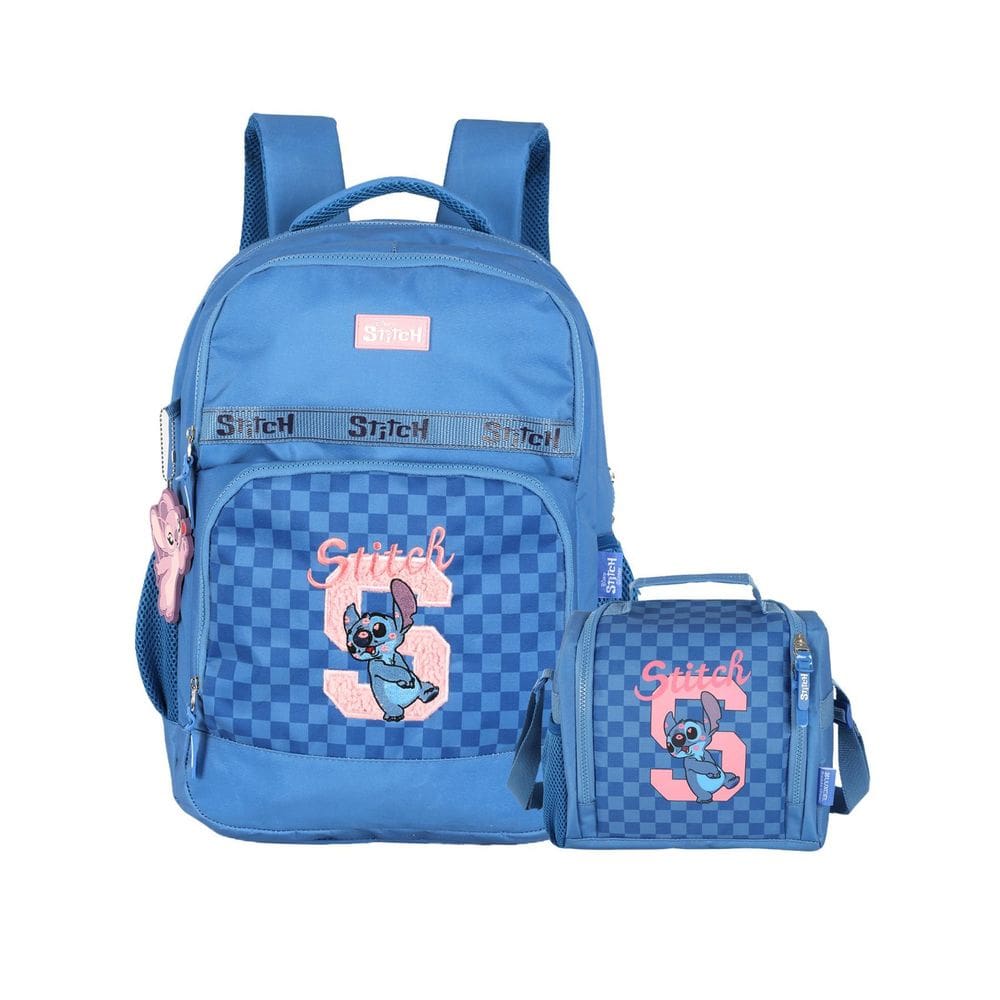 Kit Escolar Lilo Stitch Mochila Costas + Lancheira Premium