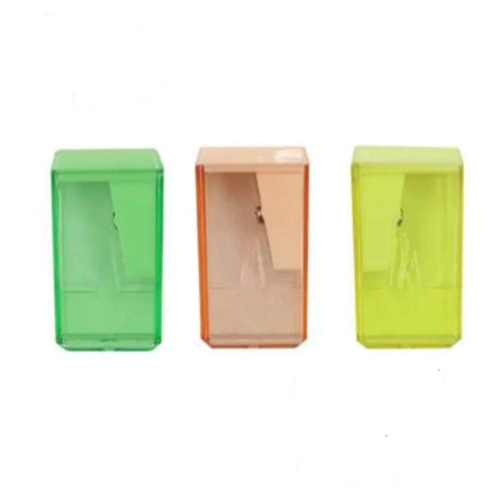 Kit 3X Apontador Bloco Depósito 4Cm Pastel Trend Leo&Leo