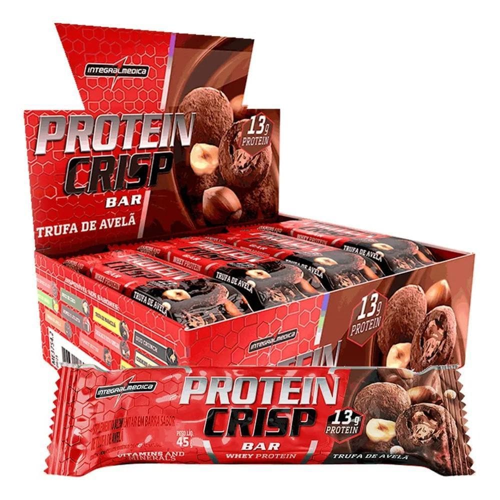 2X Protein Crisp Bar Trufa De Avelã 12 Und Integralmédica