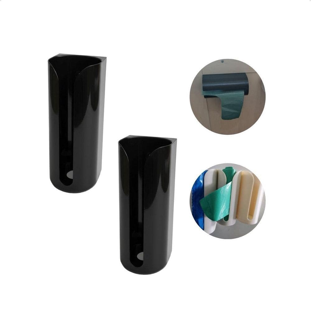 Kit 2 Suporte De Saco De Lixo De Parede Cozinha Dispensador