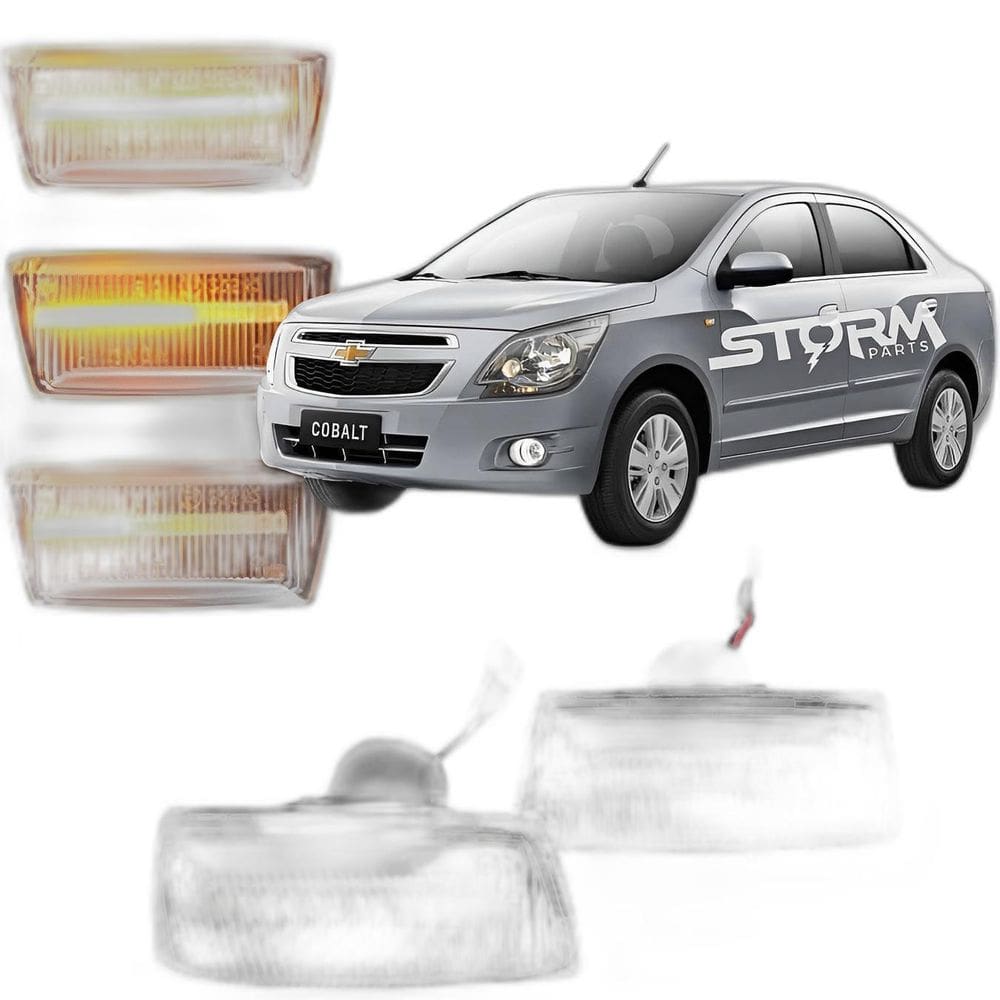 Pisca Seta Sequencial Cobalt Transparente