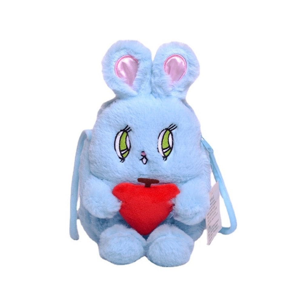 Brinquedo de pelúcia Big Eye Rabbit Sitting Blue 24 cm