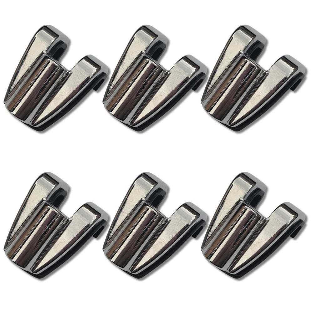 Kit 6 Garra Afinação Bumbo Bateria Dch700 Metal Cromo Zowag