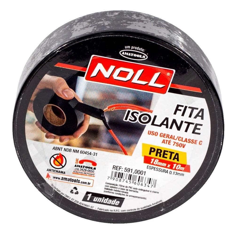 Fita Isolante Preta 18Mm X 10Mts 591,0001 - Noll
