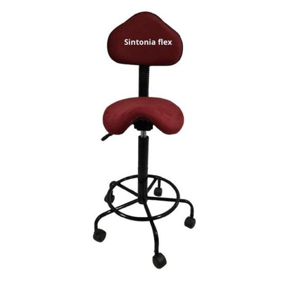 Cadeira Mocho Sela Alta 65 Min. 75 Max. Suede Vinho