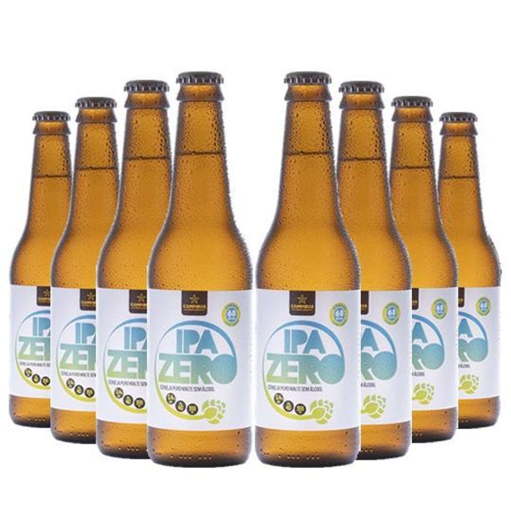 Cerveja Sem Álcool Ipa Campinas - 355Ml - Nacional - 08 Un