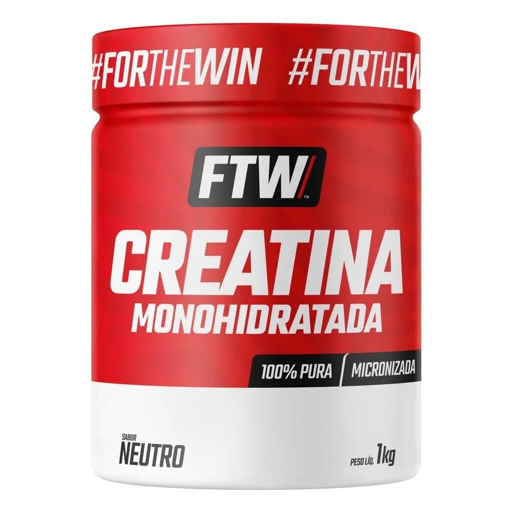 2X Creatina Monohidratada 100% Pura Pote 1Kg - Ftw