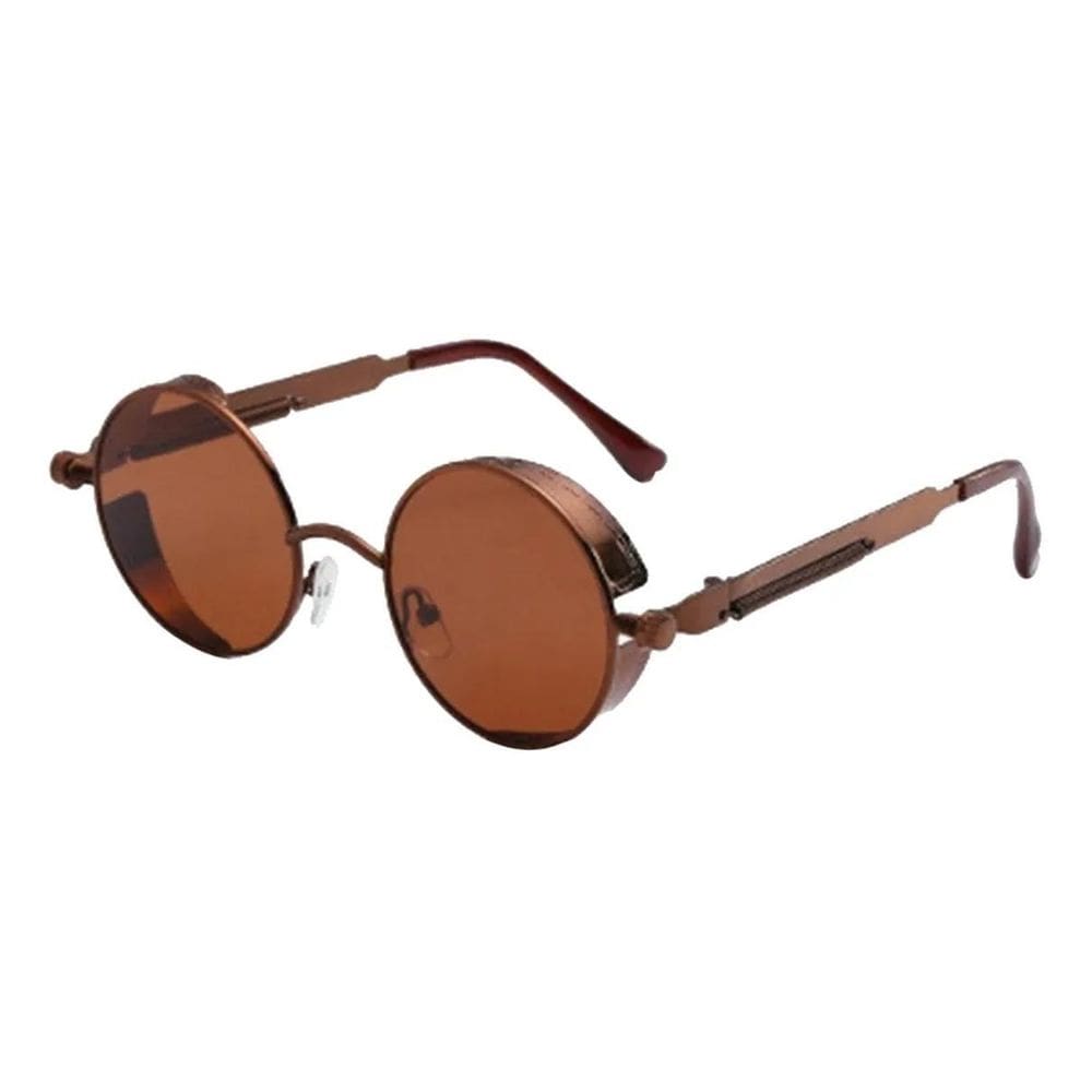 2X Óculos De Sol Bulier Modas Sol Steampunk Armação Marrom L