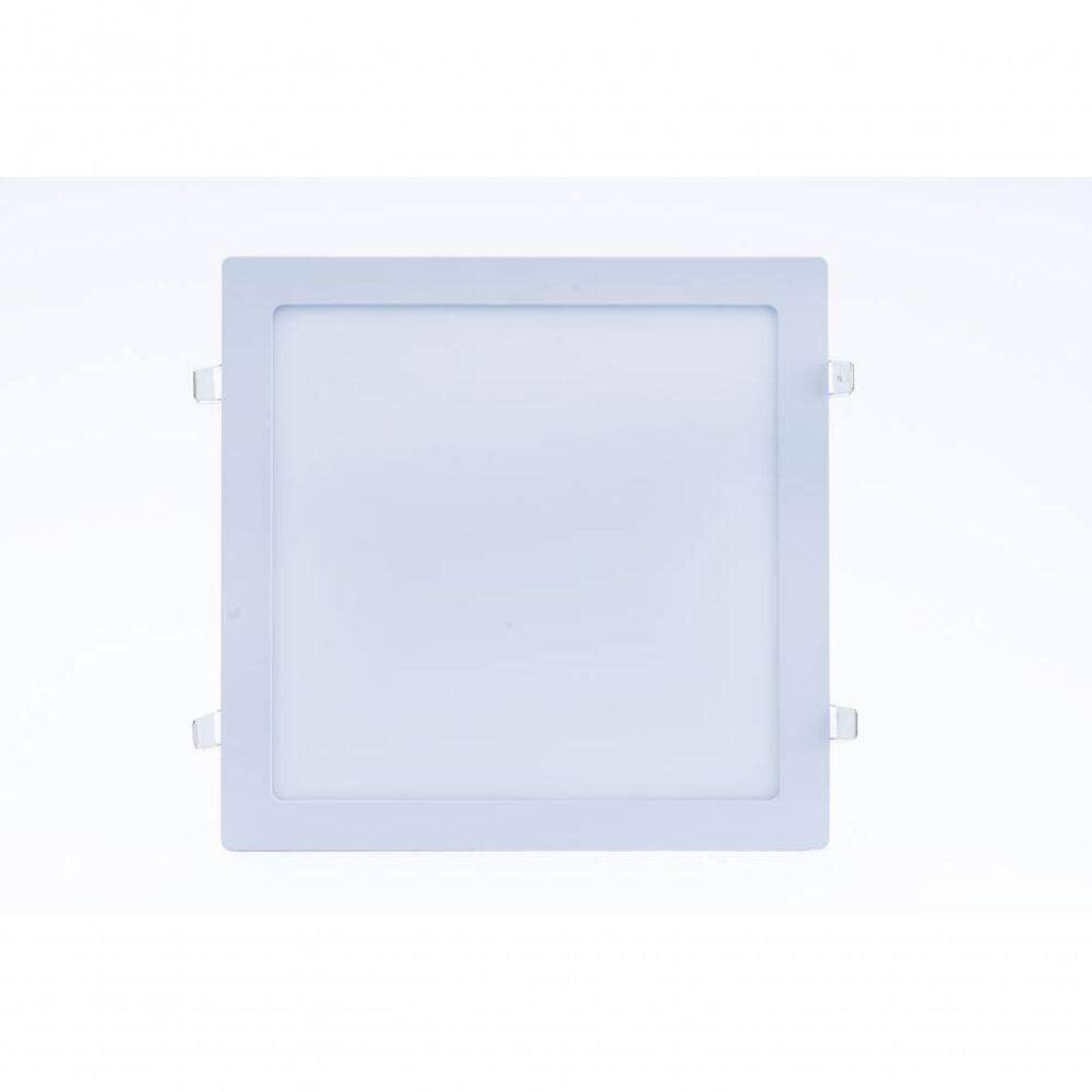 Plafon Led Slim 6w Quadrado Embutir 6500k Branco Frio Bivolt -kit Com 8 Unidades