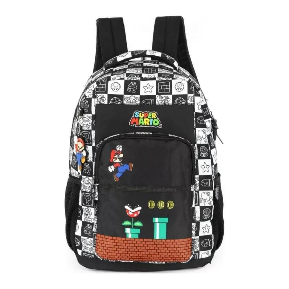 Mochila De Costas Escolar Infantil Juvenil Super Mario