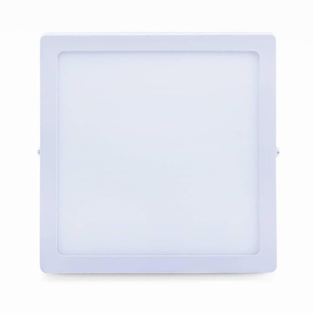 Plafon Led Sobrepor 6w Quadrado 6500k Branco Frio Bivolt -unidade