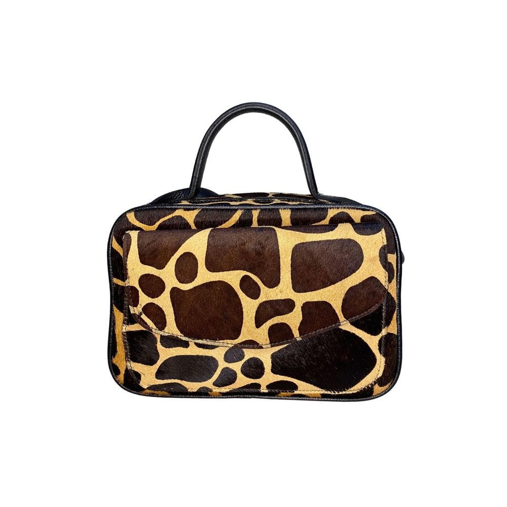 Bolsa Feminina De Couro Animal Print 693-009 Girafa