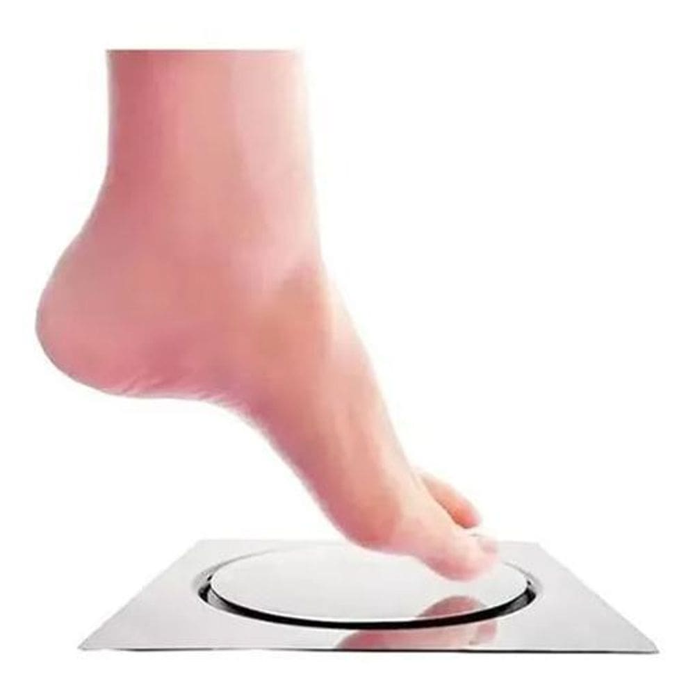 2X Ralo Click Inteligente Popup Para Banheiro 15X15Cm Aço In