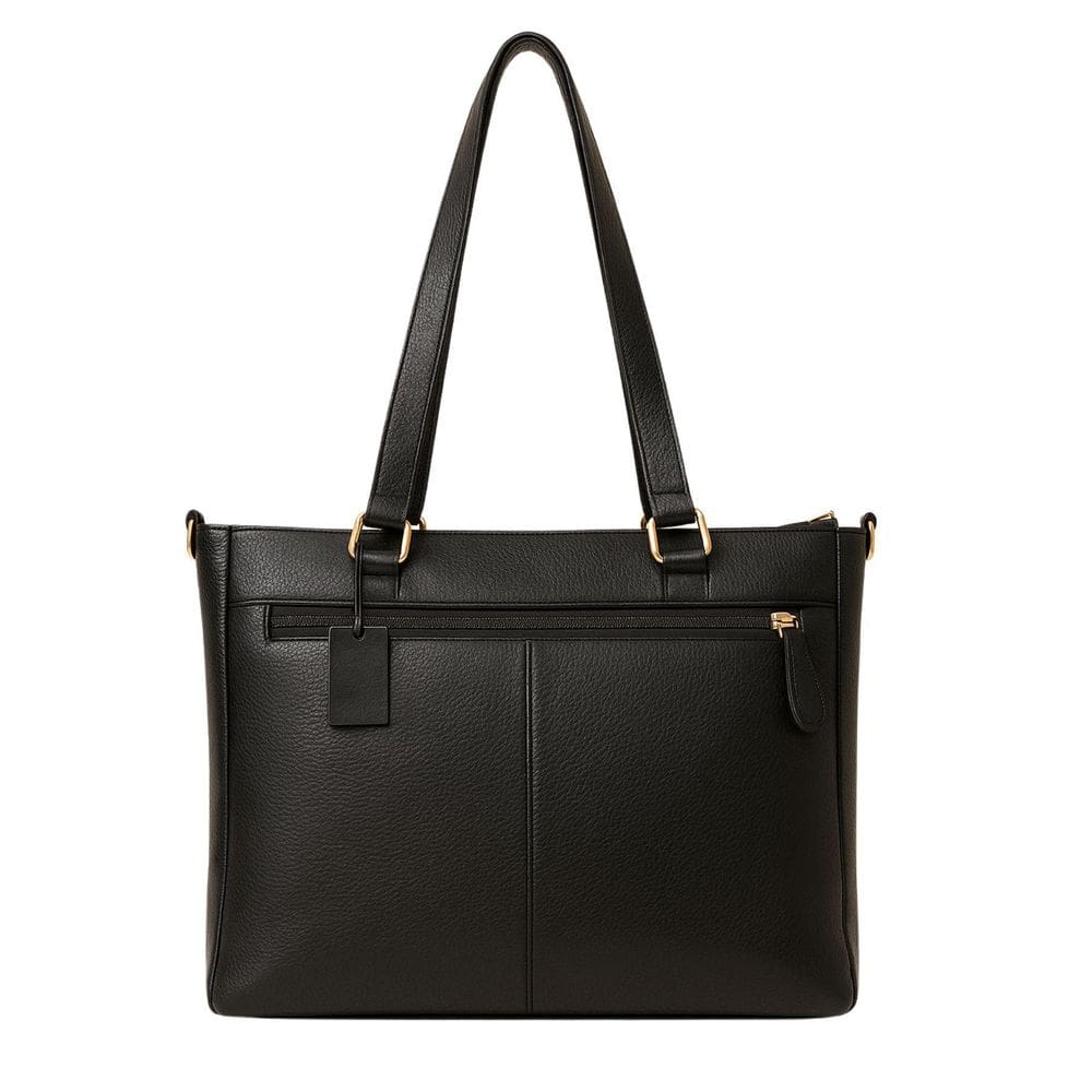 Bolsa de Couro Ombro Transversal Luxo Bee - Preto