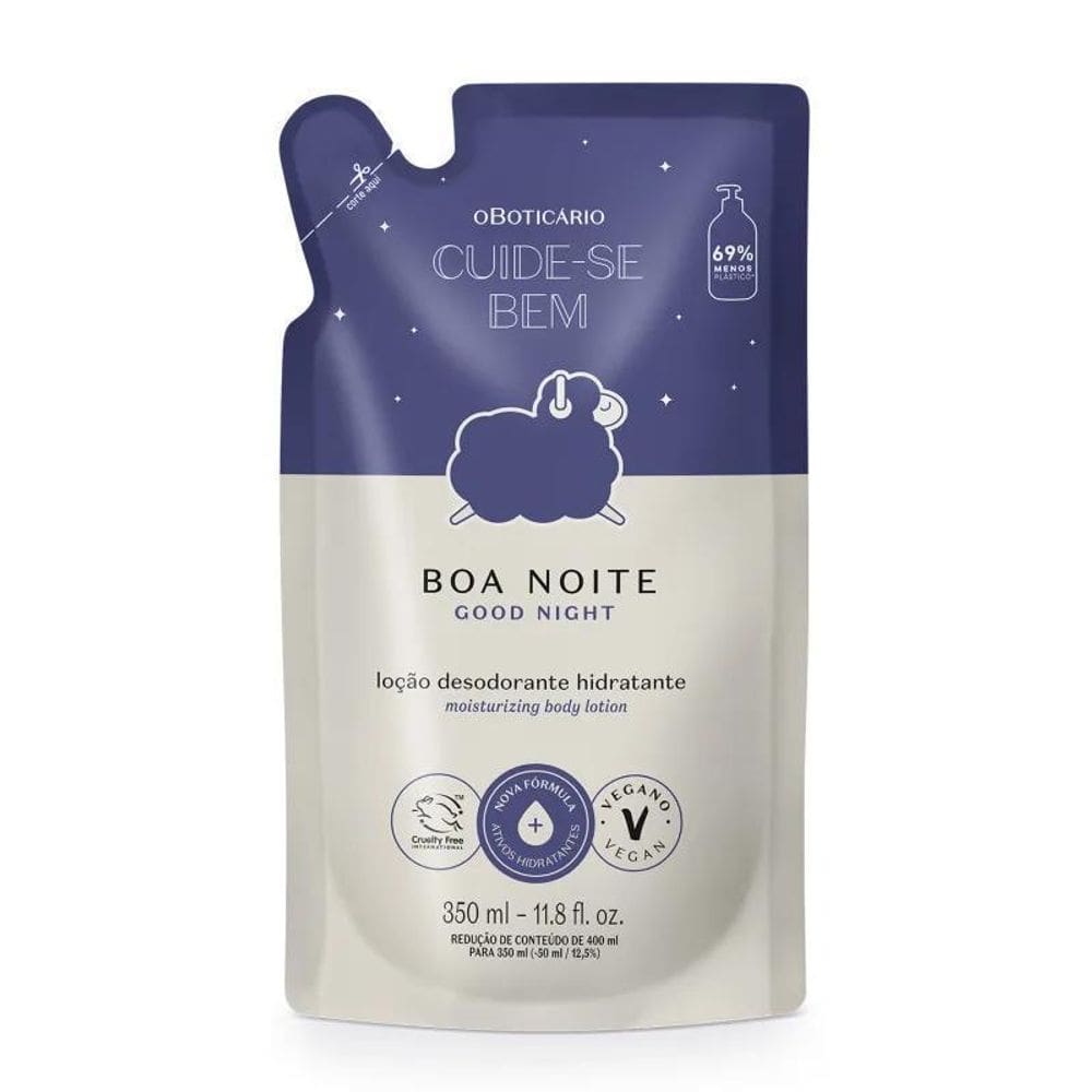 Refil Hidratante Cuide-Se Bem Boa Noite 350Ml - O Boticário