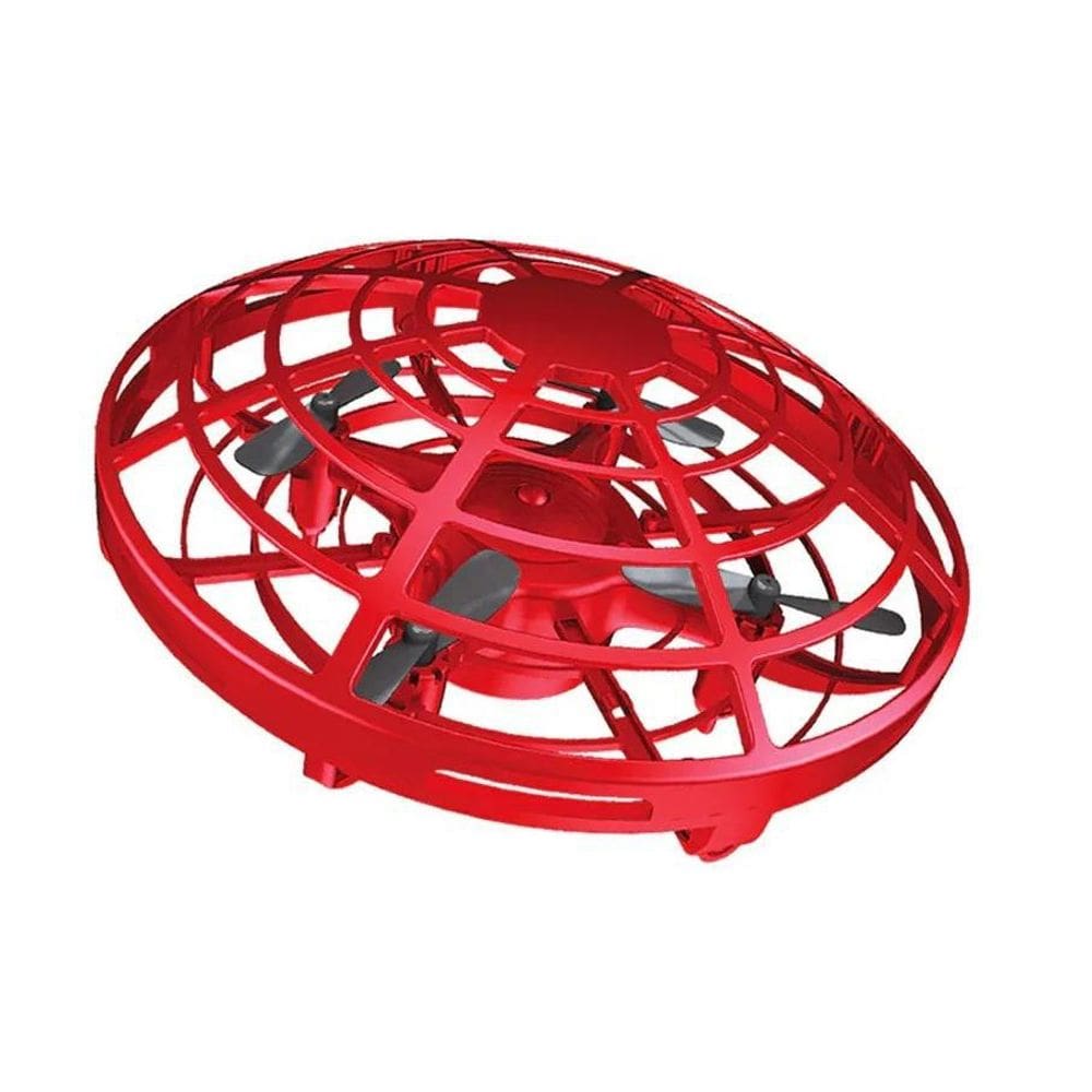 Mini Drone Disco Voador Ufo Infantil Colorido - Vermelho