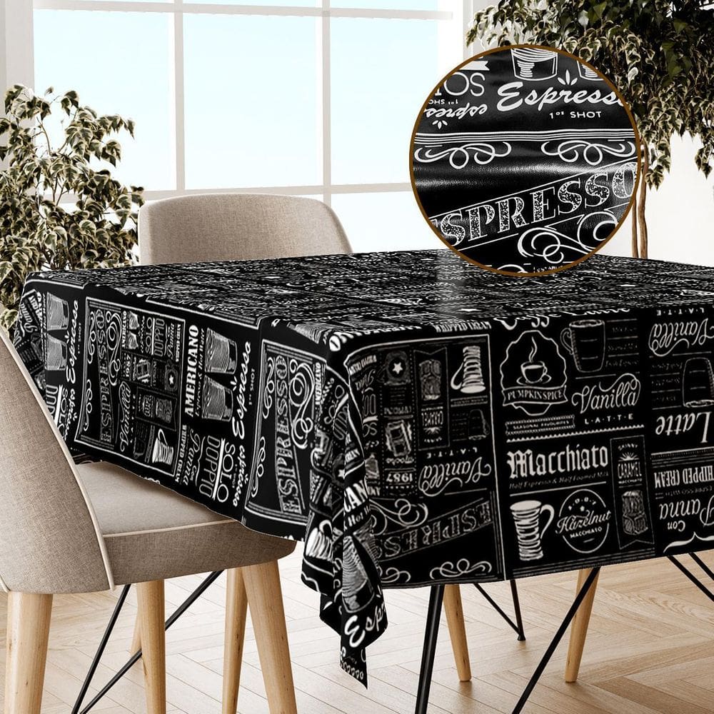 30 Toalha Mesa Térmica Plástico Pvc Café 140X100