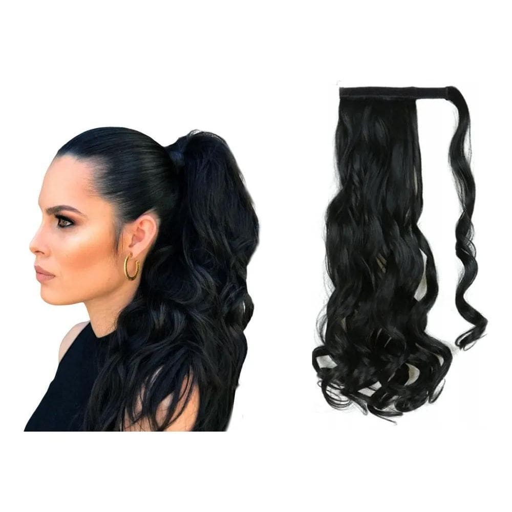 2X Rabo De Cavalo Fita Para Amarrar/Idêntico Ao Humano