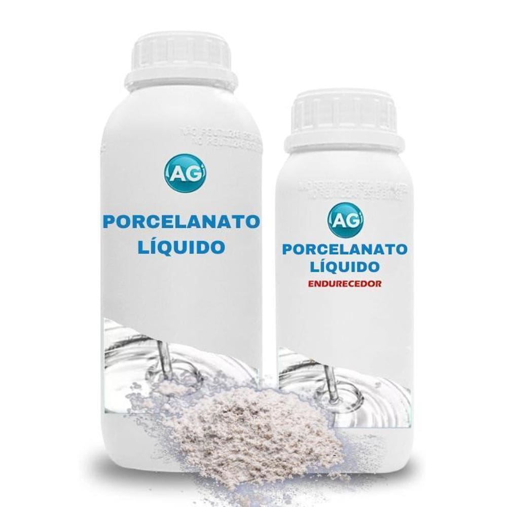 Porcelanato Líquido + Pó Metálico Perolado Branco Ag Por M