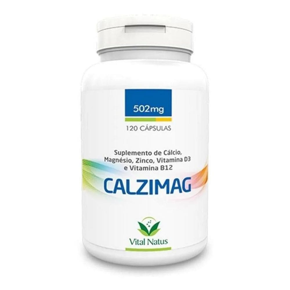 2X Calzimag Cálcio Magnésio Zinco Vitamina D3 E Vitamina B12