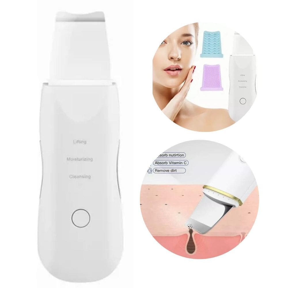 Peeling Ultrasônico Portátil: Pele Limpa, Macia E Tonificada