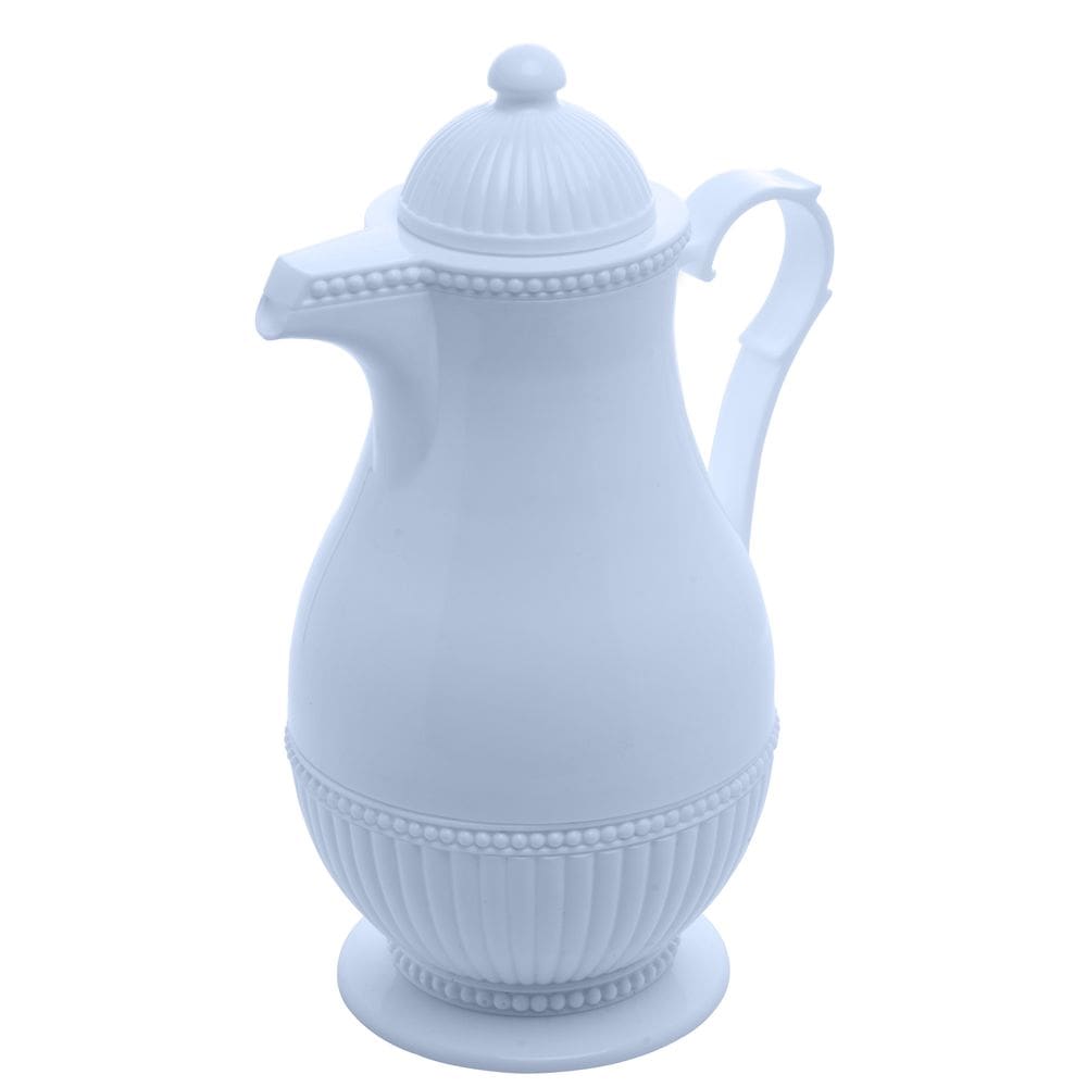 Garrafa Térmica de Plástico para Café/Chá Vintage Azul 1 Litro Lyor