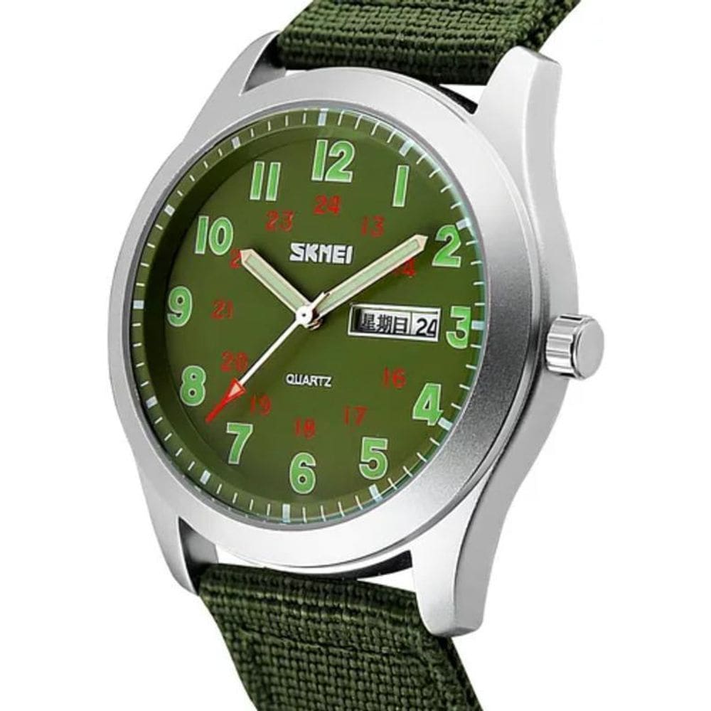 Relógio Masculino Puls Lona 9112Gn Analógico Verde