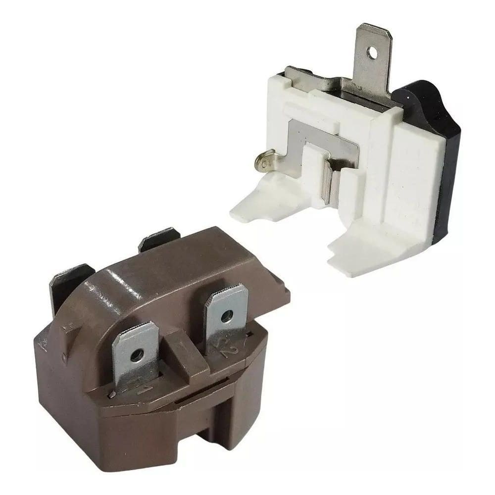 2X Kit Rele E Protetor Térmico Ptc Universal Motor Geladeira