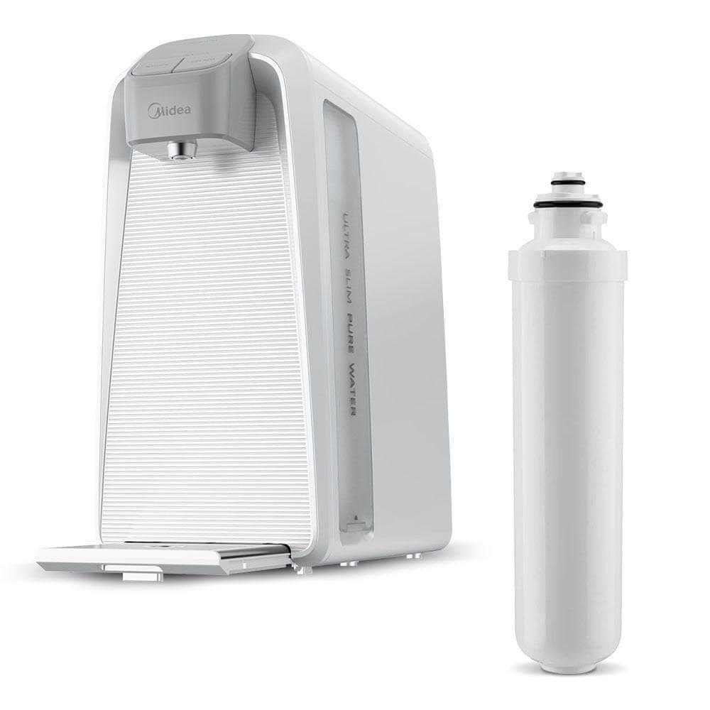 Kit Purificador De Água Slimpure Branco + 1 Filtro Refil Midea JDD2580TW.FPBTNB1x - Bivolt