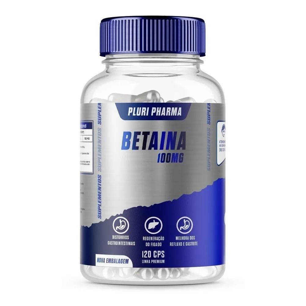 2X Betaina Hcl 100Mg 120 Cápsulas