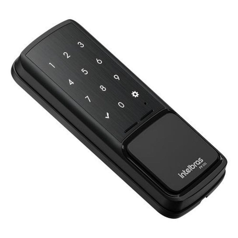 Fechadura Digital Preto Senha Sobrepor Intelbras Fv101