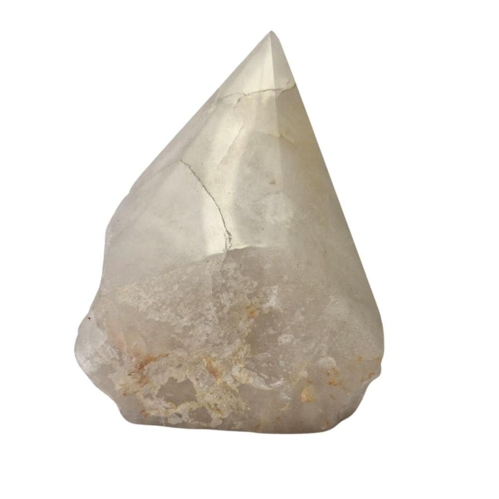 Pedra Natural Obelisco Ponta Quartzo Branco 1 Kilo