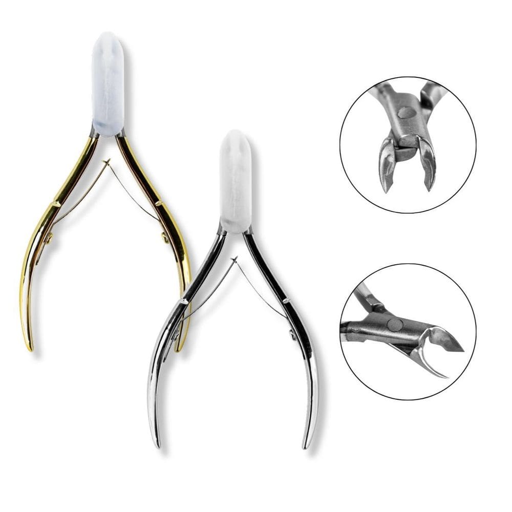 Kit 2 Alicates Removedor Cutícula Ergonômico Manicure Unhas