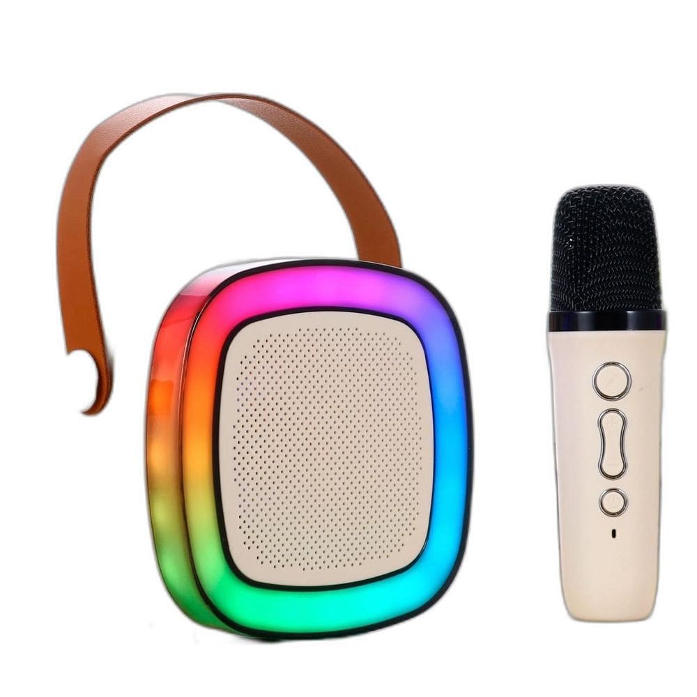 Caixinha Som Karaokê Infantil Bluetooth Microfone Sem Fio
