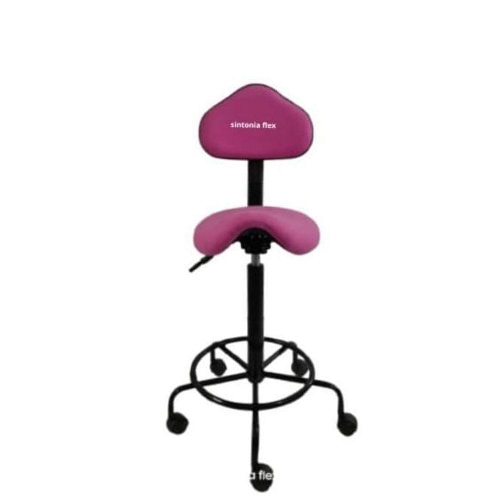 Cadeira Mocho Sela Alta 65 Min. 75 Max. Suede Pink