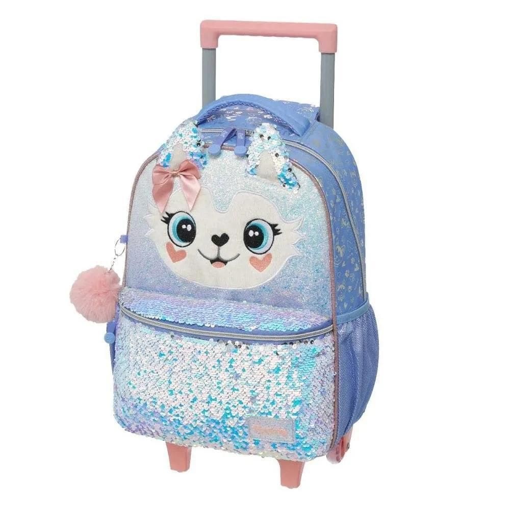 Mochila Pacific Com Carrinho Pack Me Husky Lilás