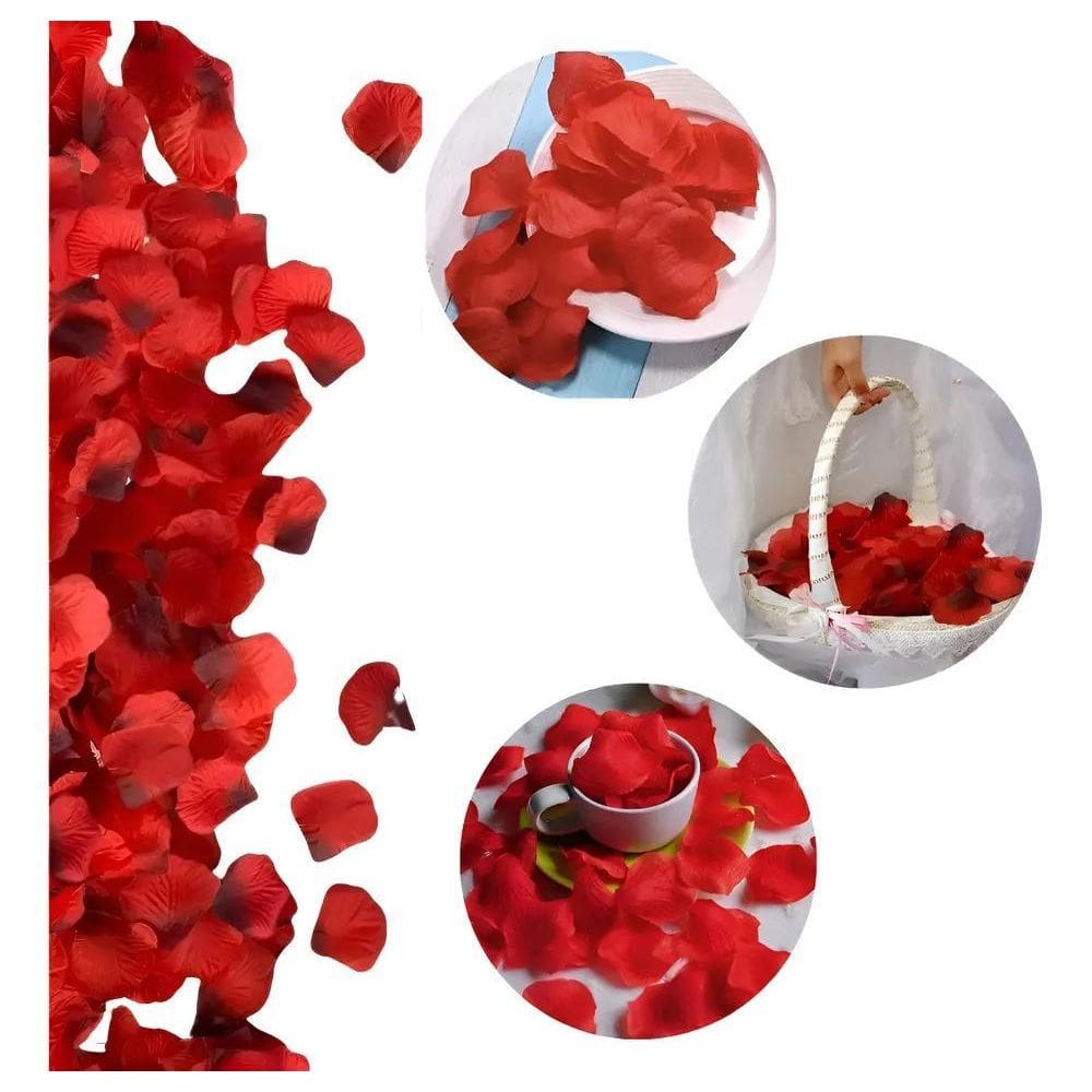 1.000 Pétalas De Rosas Artificiais Vermelha Casamento Noivas