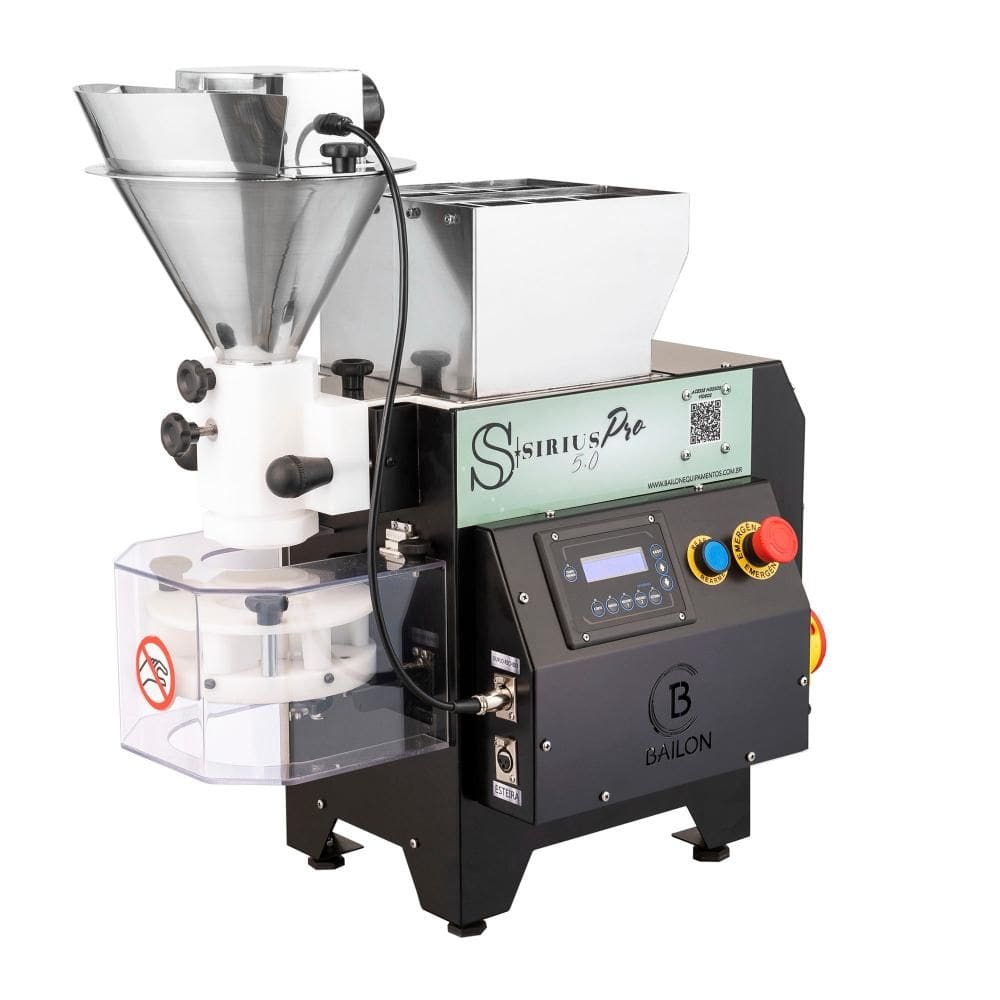 Máquina de Fazer Salgado Bailon Recheio Duplo Aço Carbono Painel Digital Sirius 5.0 Bivolt BAILON-220041