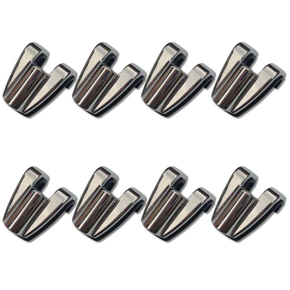 Kit 8 Garra Afinação Bumbo Bateria Dch700 Metal Cromo Zowag