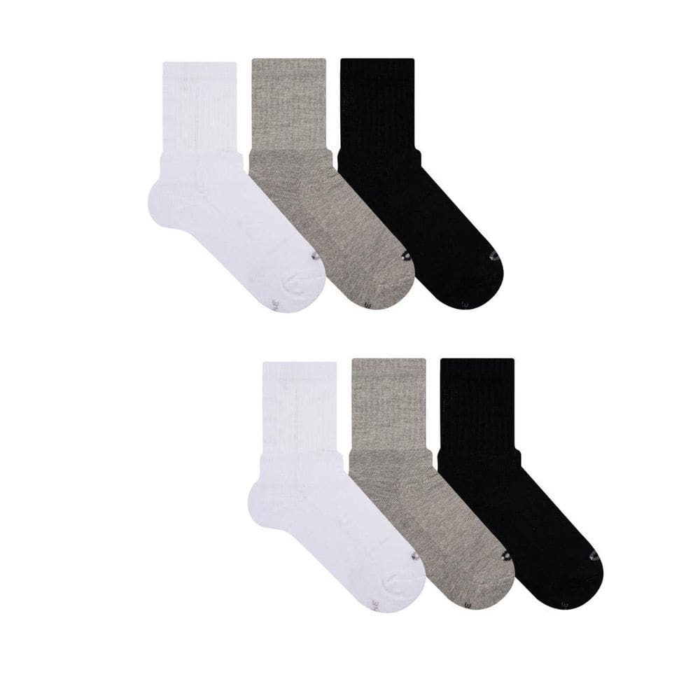 Kit 6 Pares Meias Cano Longo Esportiva Unissex Cia Das Meias