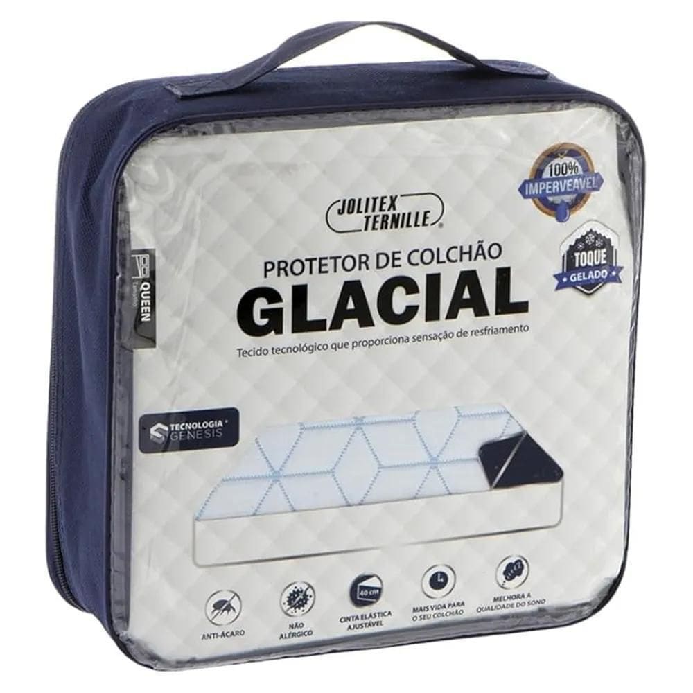 Protetor De Colchão King Impermeável Glacial - Jolitex