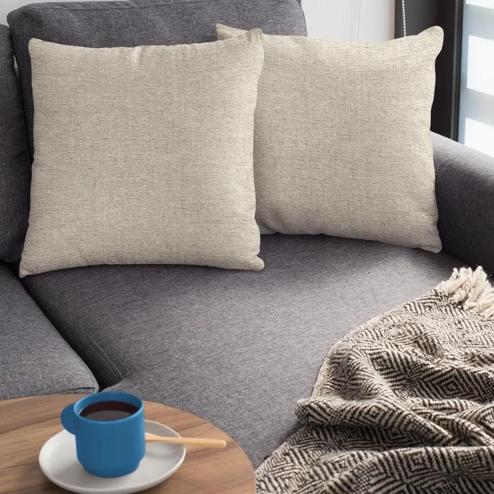 2X Kit 2 Capas De Almofada Em Linho Diversas Cores 45X45 Lux