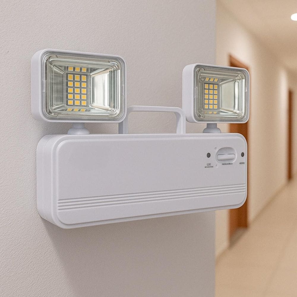Luminária De Emergência Luz Led Para Corredores Escadas
