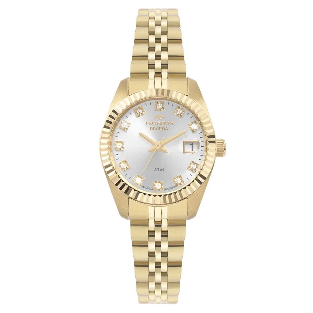 Relógio Technos Riviera 2015Cel/1K Dourado Feminino