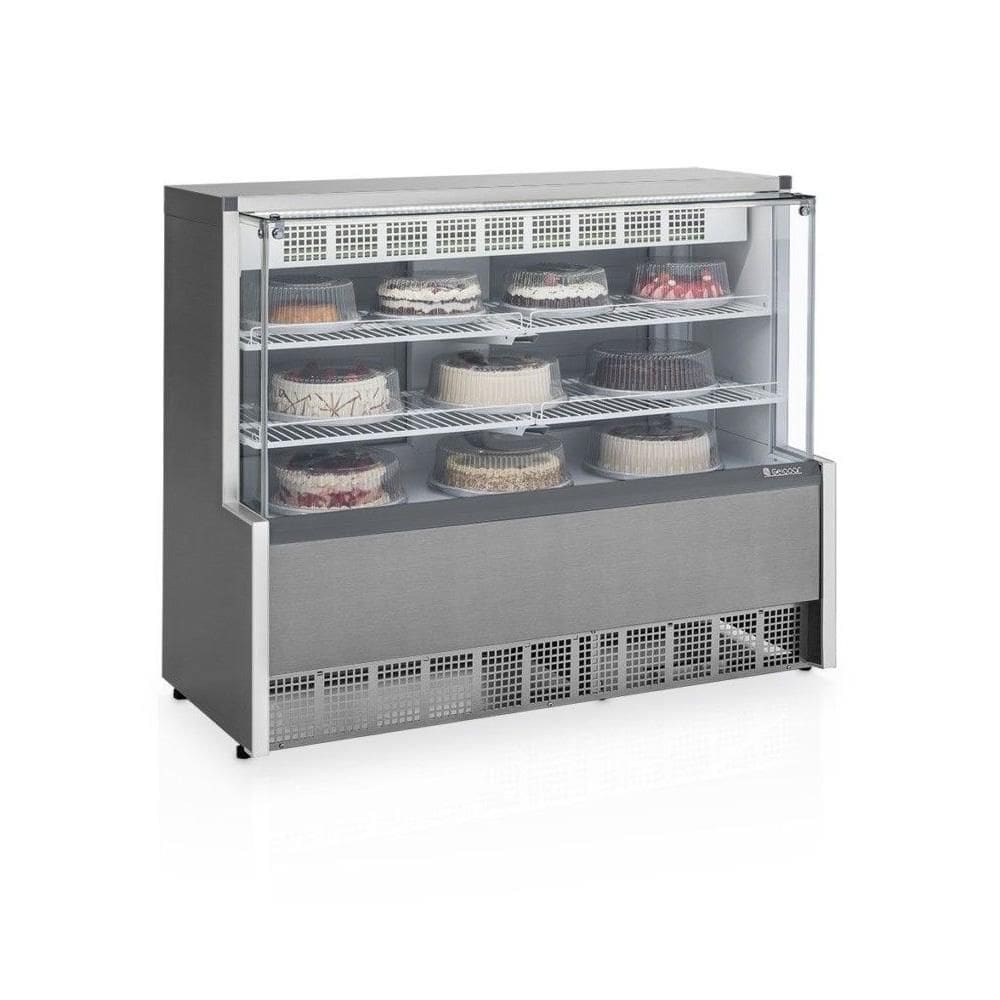 Vitrine Refrigerada Dupla Função Gelopar 1,40 m Inox 220V GPEA-140R TI